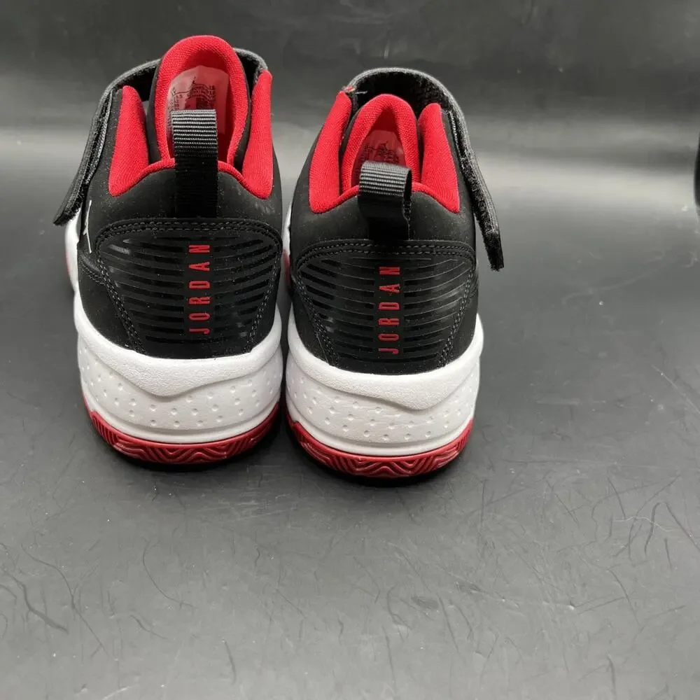 Jordan Max Aura 2 Boys' Sneakers Black Red White Mid Top Size 1Y